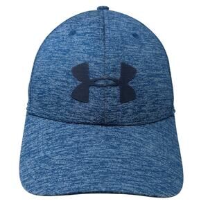 Under Armour Fitted Baseball Cap Blue Large Pro-Fit Lightweight Vented Holes